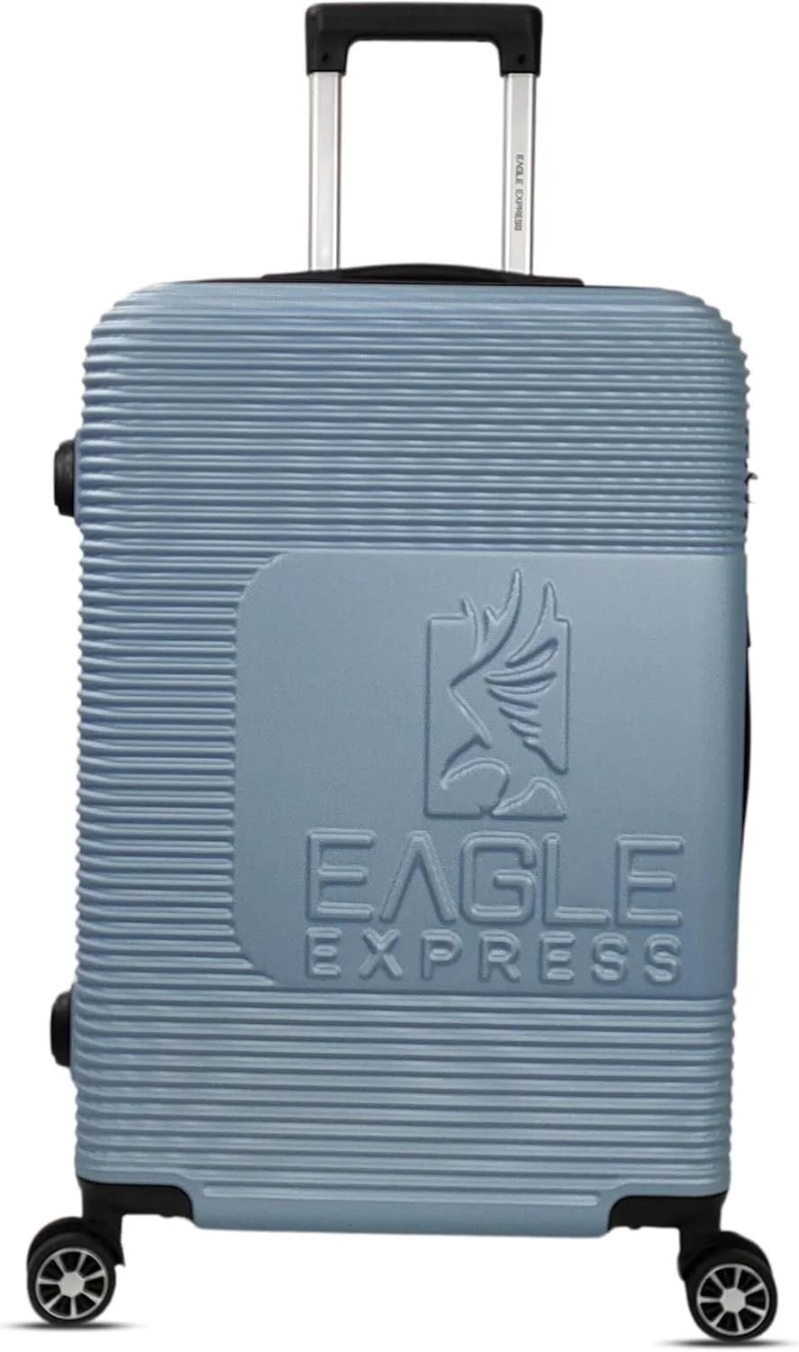 چمدان چرخ‌دار سخت ABS هوریزون، سایز ۲۴ اینچ، آبی یخی