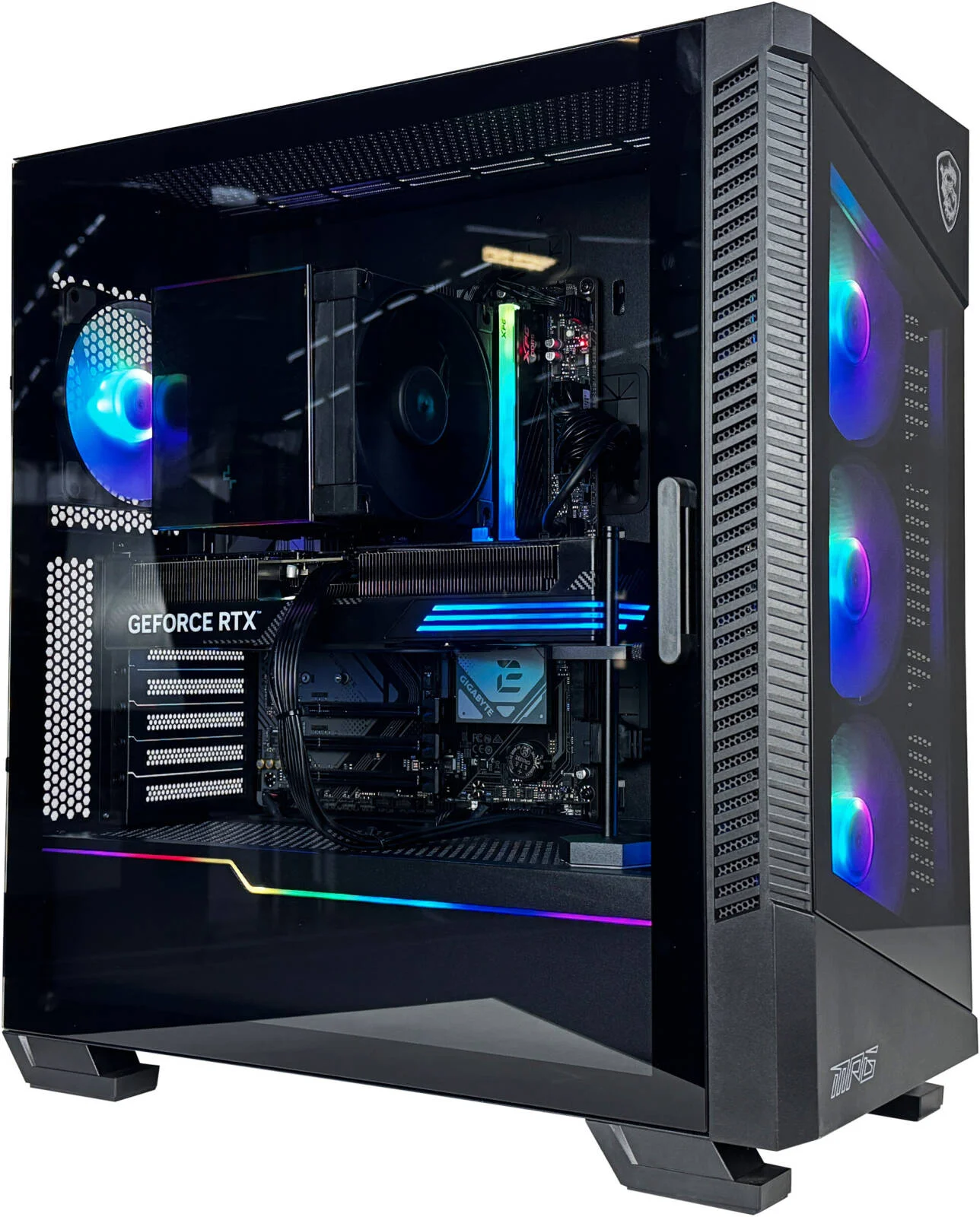 کامپیوتر گیمینگ حرفه ای VantaX Pro - پردازنده Intel Core i7-14700K با 20 هسته و 28 رشته، کارت گرافیک NVIDIA RTX 5070 Ti با 16 گیگابایت حافظه، 32 گیگابایت رم DDR5 با فرکانس 6000 مگاهرتز، 1 ترابایت SSD Gen 4، منبع تغذیه 750W 80 PLUS، خنک کننده پردازنده Tower، Wi-Fi + BT کامپیوتر گیمینگ حرفه ای VantaX Pro - پردازنده Intel Core i7-14700K با 20 هسته و 28 رشته، کارت گرافیک NVIDIA RTX 5070 Ti با 16 گیگابایت حافظه، 32 گیگابایت رم DDR5 با فرکانس 6000 مگاهرتز، 1 ترابایت SSD Gen 4، منبع تغذیه 750W 80 PLUS، خنک کننده پردازنده Tower، Wi-Fi + BT