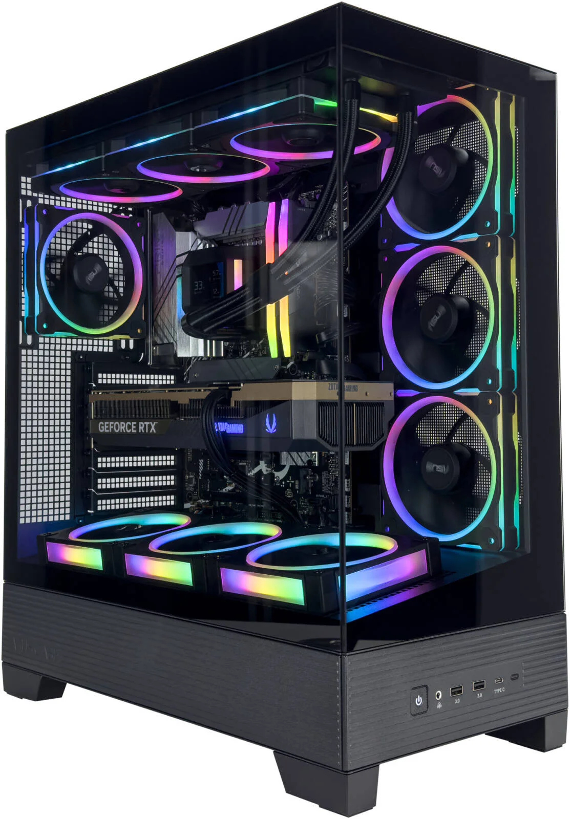 کامپیوتر گیمینگ حرفهای - AMD Ryzen 7 9800X3D + NVIDIA RTX 5080 16GB - رم 64GB 6000MHz DDR5 + حافظه SSD 1TB M.2 PCIe 4 NVMe کامپیوتر گیمینگ حرفهای - AMD Ryzen 7 9800X3D + NVIDIA RTX 5080 16GB - رم 64GB 6000MHz DDR5 + حافظه SSD 1TB M.2 PCIe 4 NVMe