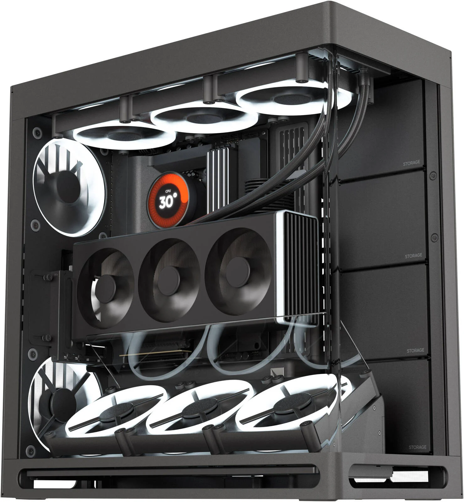 کامپیوتر گیمینگ - Intel Core Ultra 7 265K با 20 هسته و 20 رشته، AMD Radeon RX 9070 XT OC با 16 گیگابایت حافظه، 32 گیگابایت رم DDR5 با فرکانس 6000 مگاهرتز، 2 ترابایت SSD Gen 5، منبع تغذیه 850W 80 PLUS، خنک کننده مایع 360 میلی متری، Wi-Fi + BT