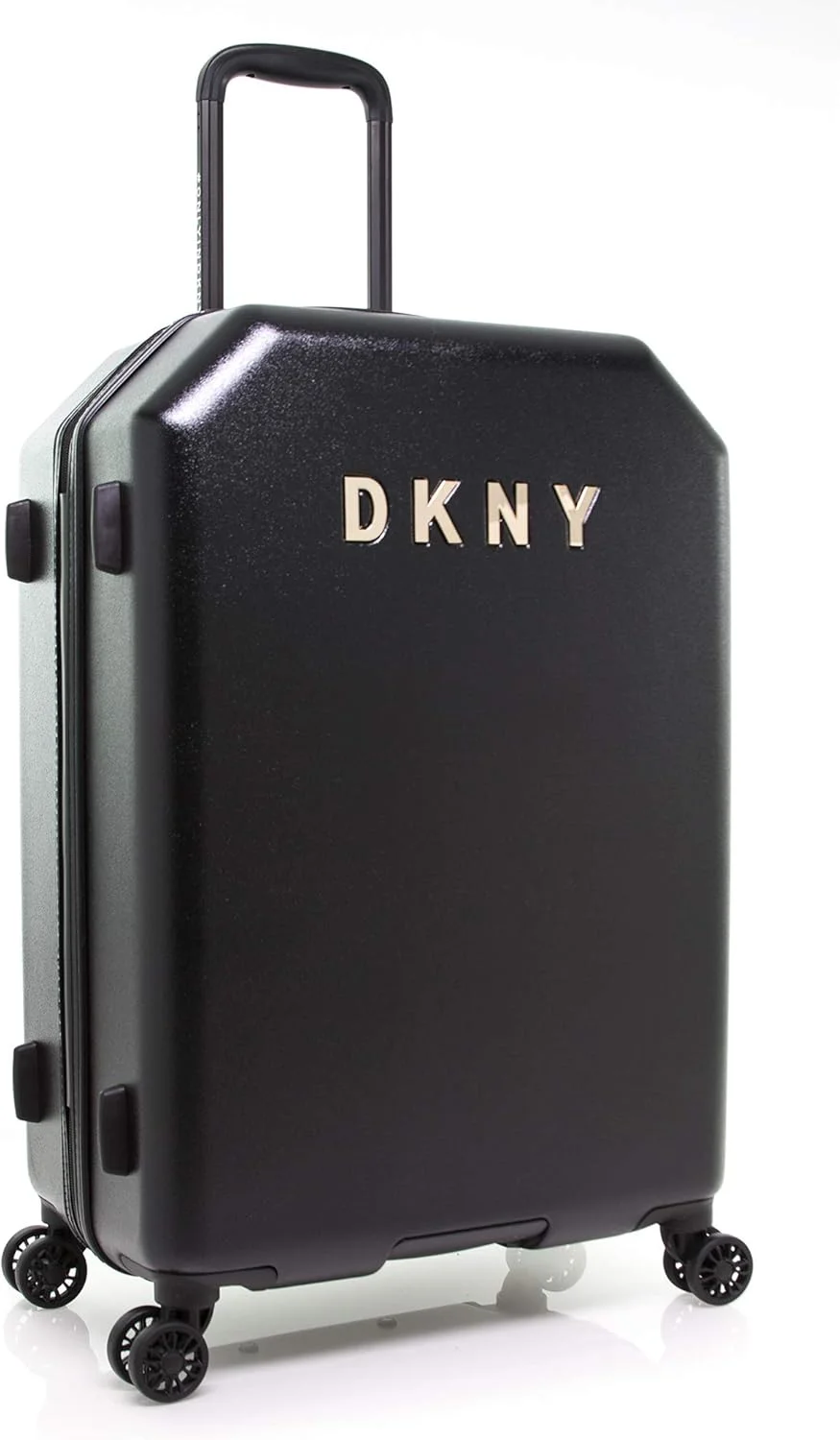 چمدان چرخشی سخت با لوگوی فلزی DKNY