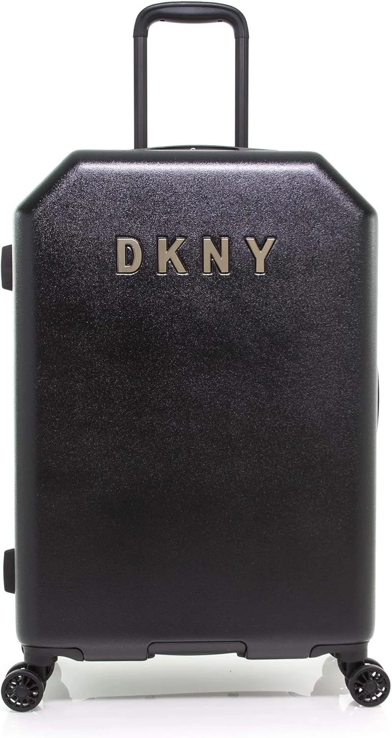 چمدان چرخشی سخت با لوگوی فلزی DKNY