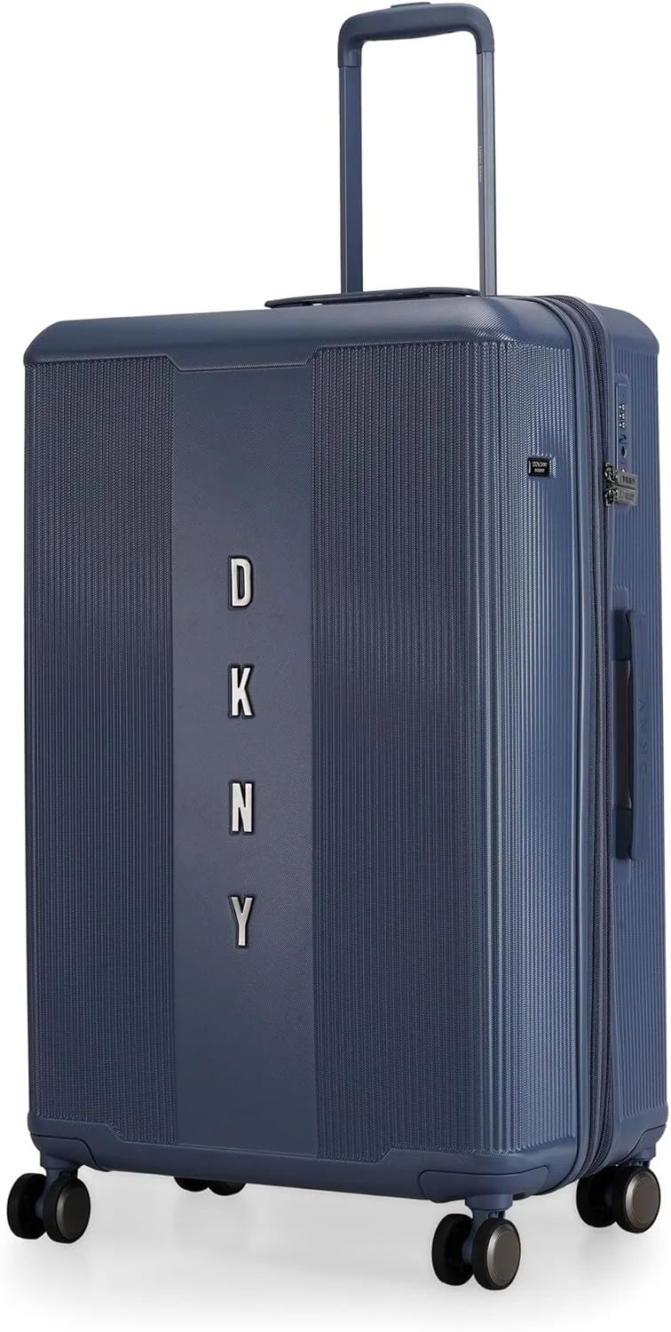 چمدان چرخدار سخت DKNY CENTER STAGE، ABS فوق سبک، 4 چرخ دوبل با قفل TSA (شفق، بزرگ)