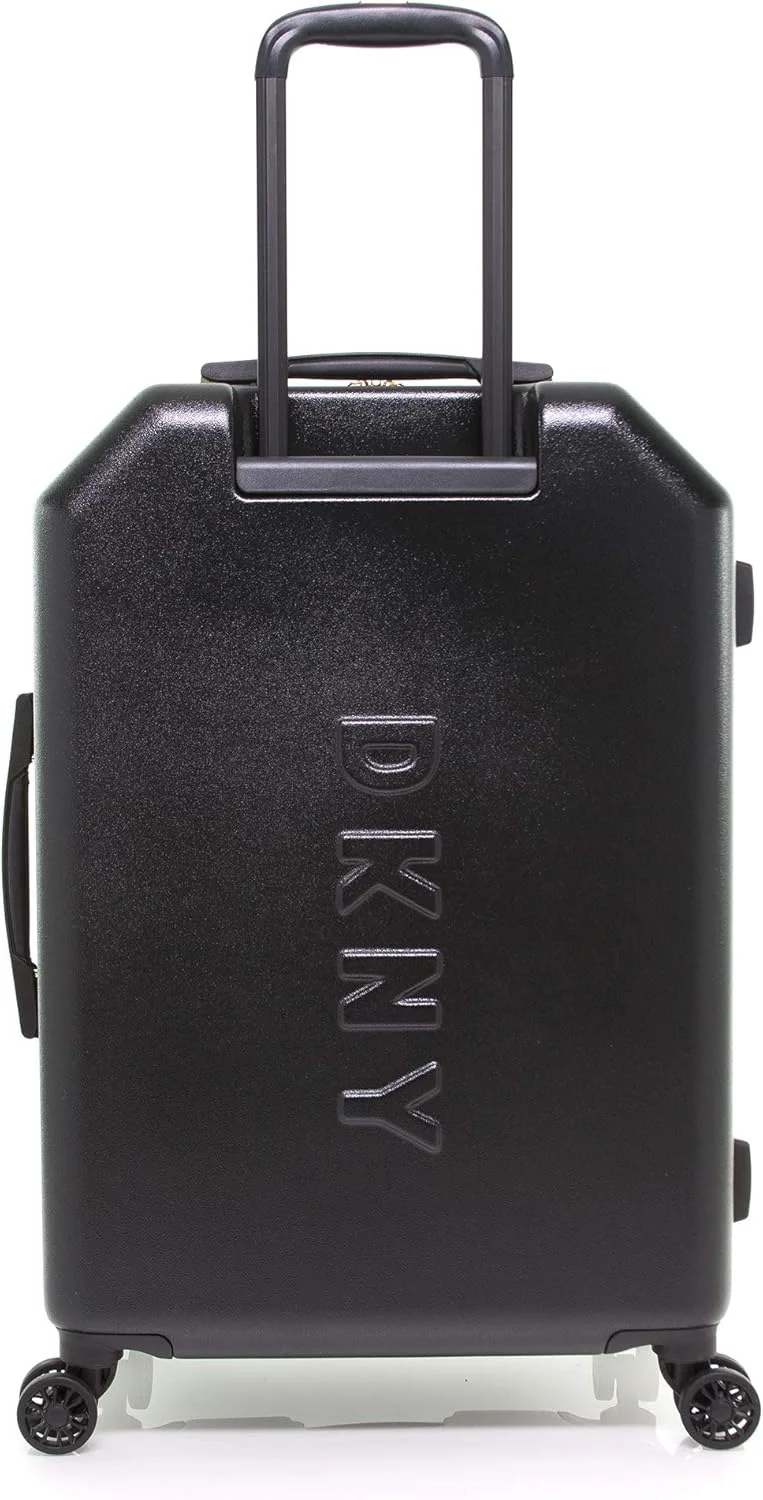 چمدان چرخشی سخت با لوگوی فلزی DKNY