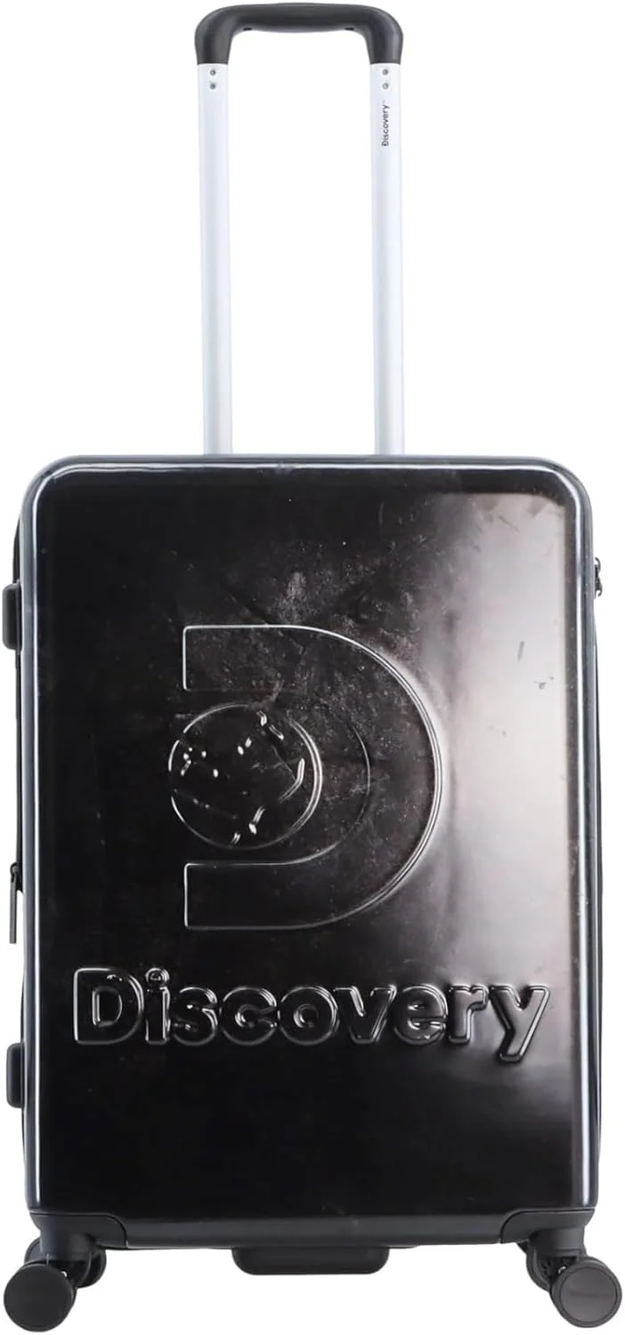 چمدان مسافرتی سایز متوسط دیسکاوری استون با بدنه سخت ABS، چمدان بادوام و سبک وزن، کیف ترولی 4 چرخ دوبل با قفل ترکیبی (60 سانتی متر / 24 اینچ).