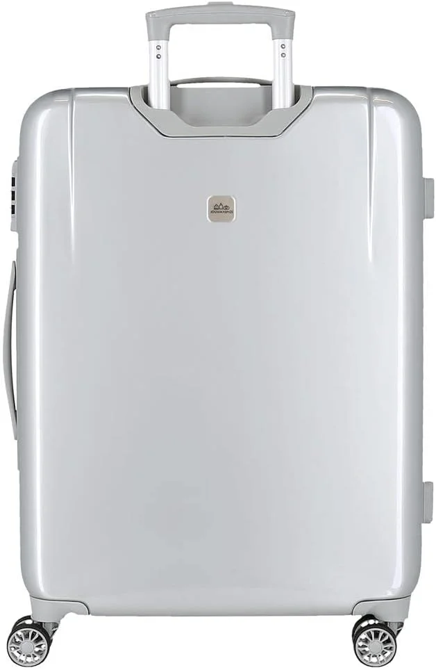 چمدان دیزنی 100 میکی استیمبوت خاکستری متوسط 48x70x26 سانتی متر ABS سخت قفل TSA داخلی 81 لیتر 2 کیلوگرم 4 چرخ دوبل، خاکستری، یک سایز، چمدان متوسط