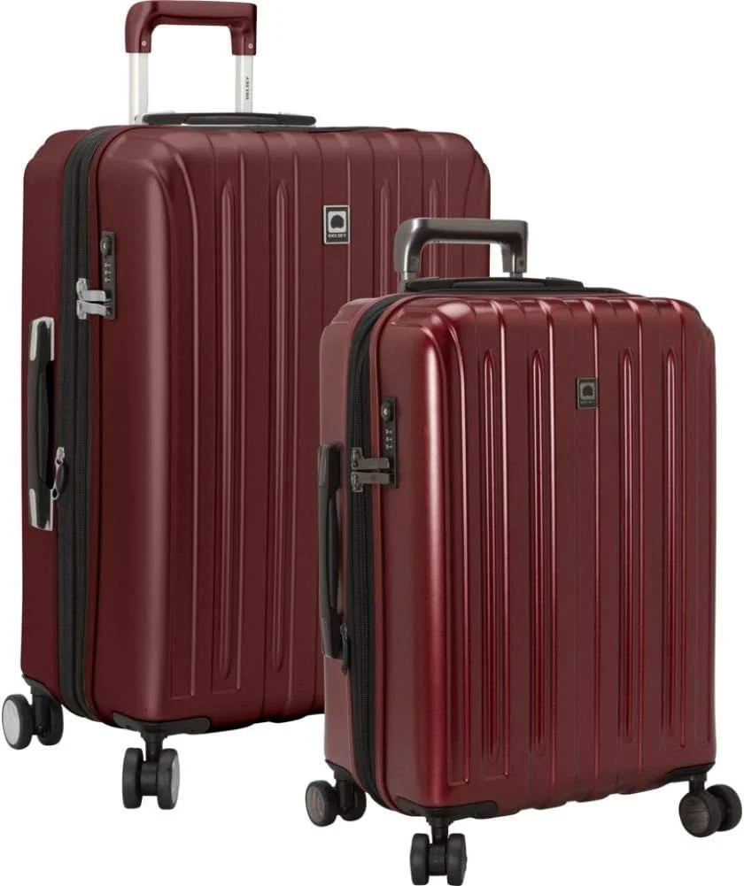 چمدان سخت تیتانیومی گسترش پذیر DELSEY Paris با چرخ های اسپینر