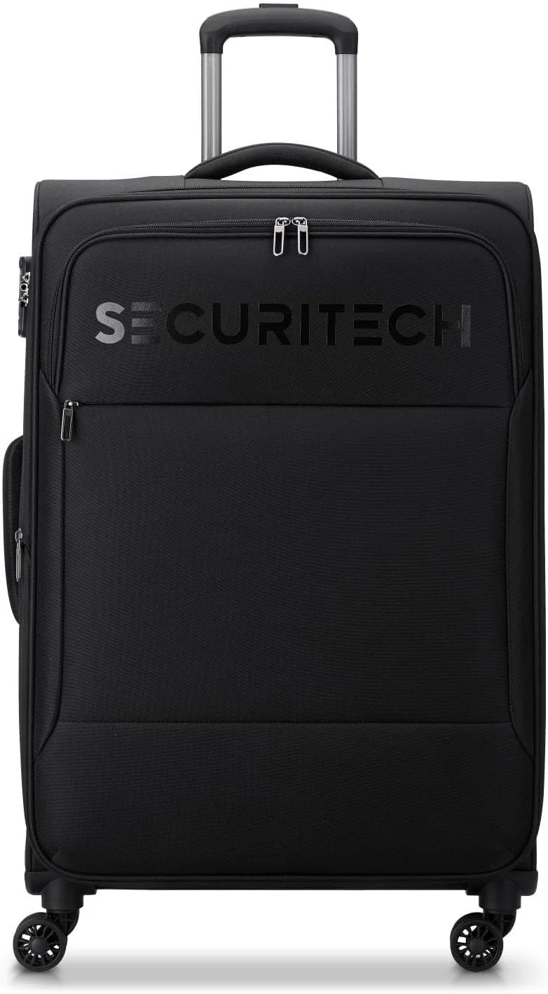 چمدان چرخدار بزرگ دلسی پاریس مدل Securitech By Vanguard با قابلیت افزایش حجم و چرخ دوبل 82 سانتی‌متر - مشکی