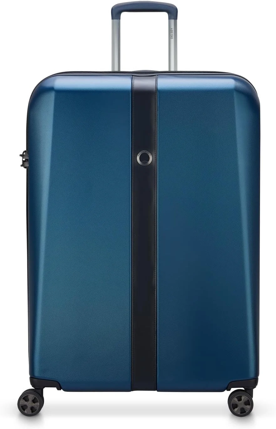 چمدان چرخ‌دار کابین سایز 70 سانتی‌متری دولسی پاریس مدل Promenade Hard 2.0 با 4 چرخ دوبل و قابلیت افزایش حجم - آبی