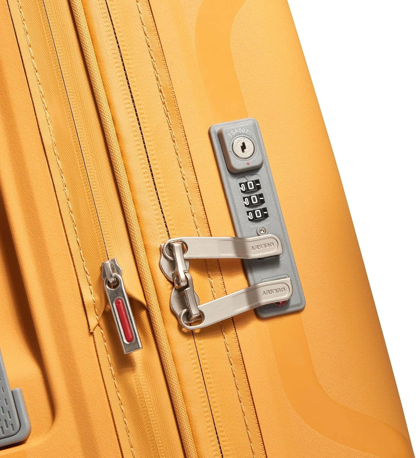 چمدان کابین سایز 55 کلاول با قابلیت افزایش حجم و 4 چرخ دوبل - زرد