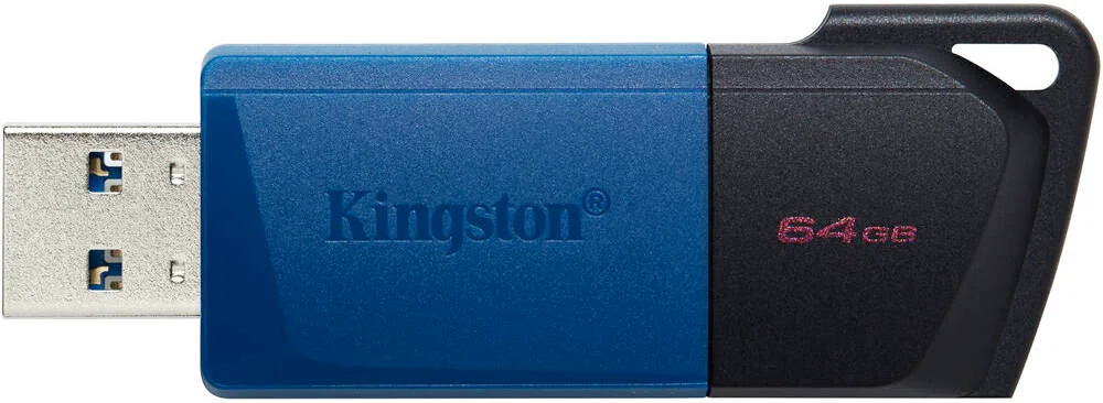 فلش مموری USB کینگستون DataTraveler Exodia M، ظرفیت 64 گیگابایت، رابط USB 3.2 Gen 1 Type-A، طراحی با درپوش متحرک، حلقه جاکلیدی، آبی | DTXM/64GB فلش مموری USB کینگستون DataTraveler Exodia M، ظرفیت 64 گیگابایت، رابط USB 3.2 Gen 1 Type-A، طراحی با درپوش متحرک، حلقه جاکلیدی، آبی | DTXM/64GB