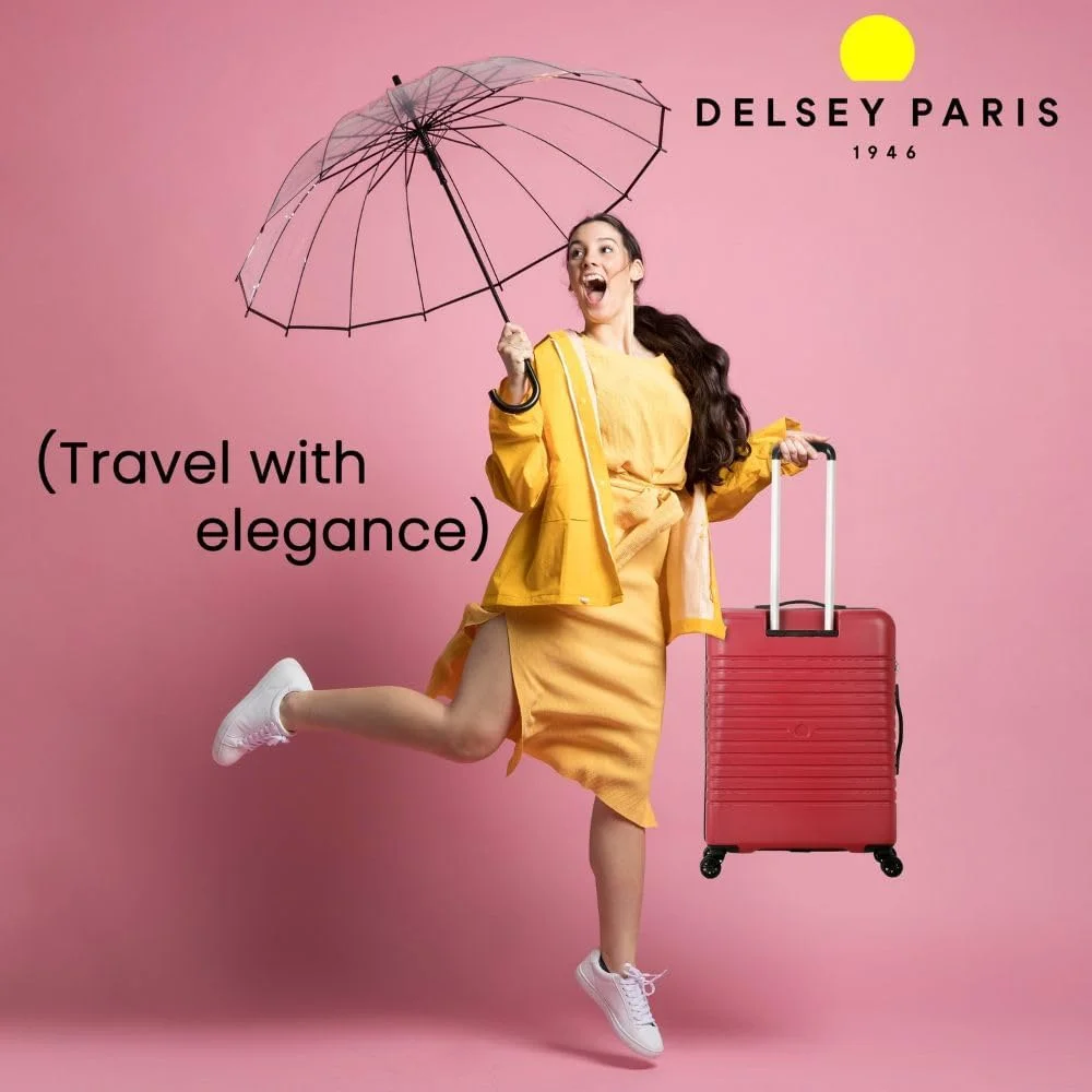 چمدان چرخ دار DELSEY PARIS IROISE 65 4DW قرمز