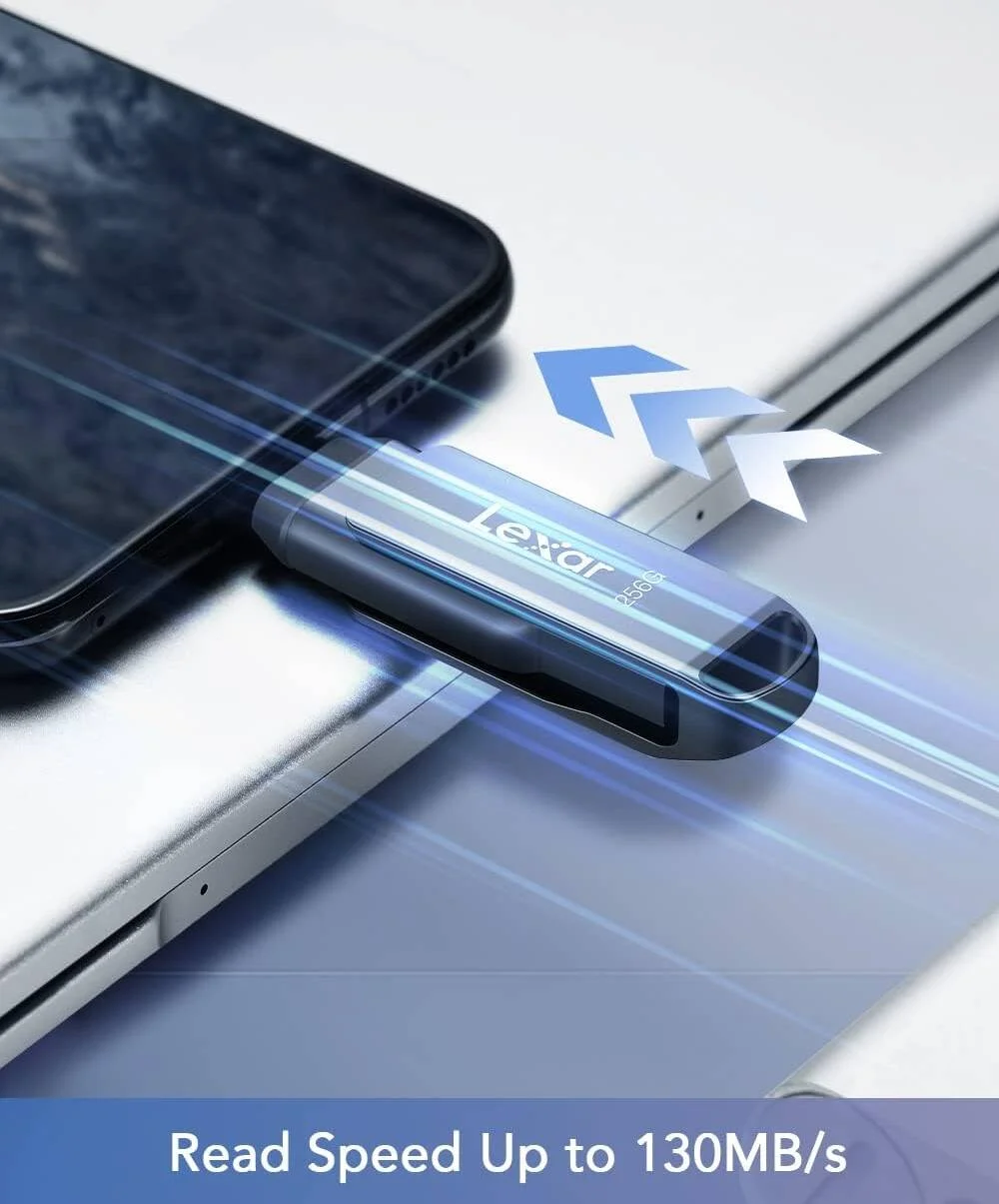 فلش مموری 128 گیگابایتی Lexar USB 3.1، فلش USB A و USB C با سرعت خواندن تا 130 مگابایت بر ثانیه، فلش مموری Type C با طراحی چرخشی، جامپ درایو برای USB3.0/USB2.0، مموری استیک برای دستگاه های اندرویدی/تبلت/لپ تاپ/کامپیوتر/تلفن فلش مموری 128 گیگابایتی Lexar USB 3.1، فلش USB A و USB C با سرعت خواندن تا 130 مگابایت بر ثانیه، فلش مموری Type C با طراحی چرخشی، جامپ درایو برای USB3.0/USB2.0، مموری استیک برای دستگاه های اندرویدی/تبلت/لپ تاپ/کامپیوتر/تلفن