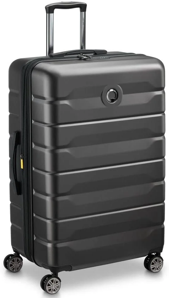 چمدان دلسی پاریس ایر آرمور 80 4 چرخ متحرک بزرگ شونده مشکی