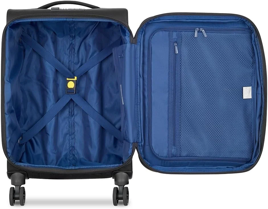 چمدان کابین خلبان 4 چرخ گسترش پذیر DELSEY PARIS Brochant 3 55 S، مشکی تیره