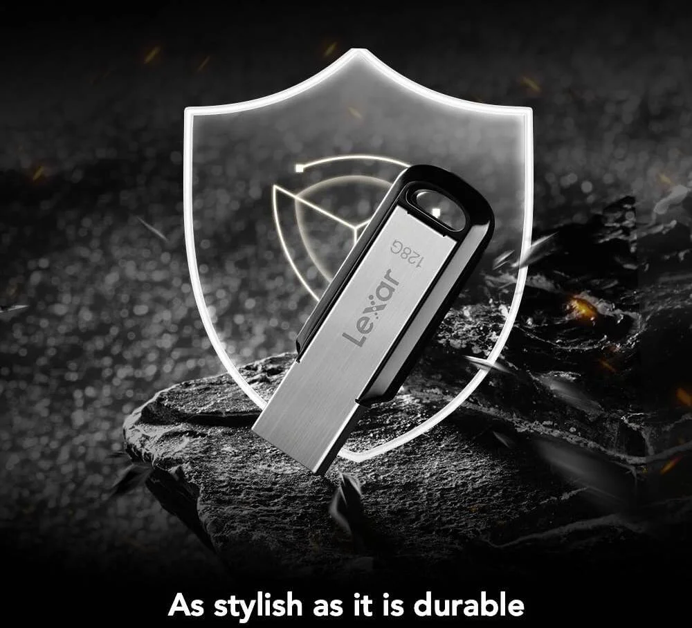 فلش مموری USB 3.2 لکسار JumpDrive M400، ظرفیت 128 گیگابایت، سرعت انتقال تا 150 مگابایت بر ثانیه، رمزگذاری AES 256 بیتی | LJDM400128G-BNBNG فلش مموری USB 3.2 لکسار JumpDrive M400، ظرفیت 128 گیگابایت، سرعت انتقال تا 150 مگابایت بر ثانیه، رمزگذاری AES 256 بیتی | LJDM400128G-BNBNG