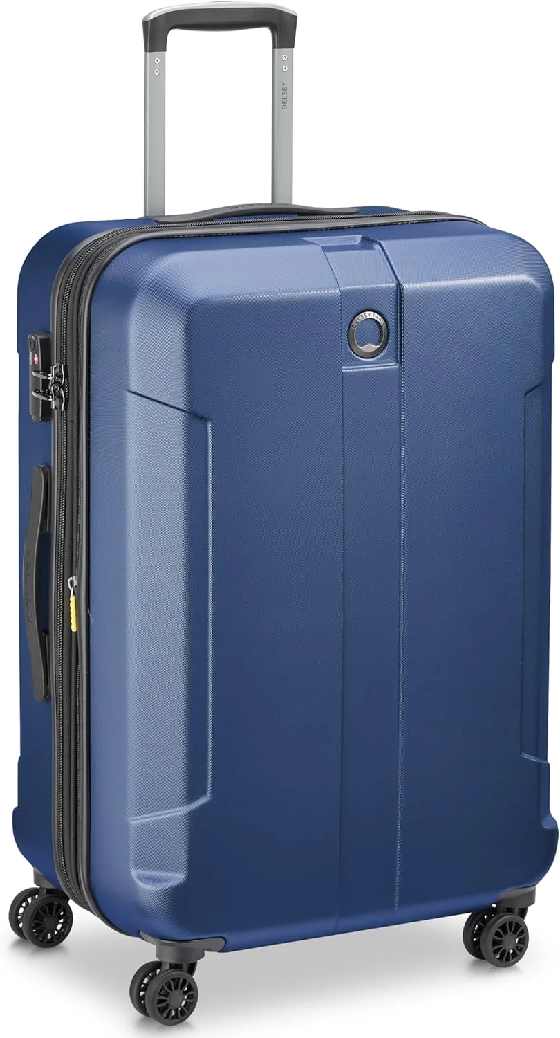 چمدان سخت 81 سانتی متری دولسی Depart با قابلیت افزایش حجم و 4 چرخ دوبل، مناسب برای سفرهای هوایی، رنگ سرمه ای - 00314583022 X9