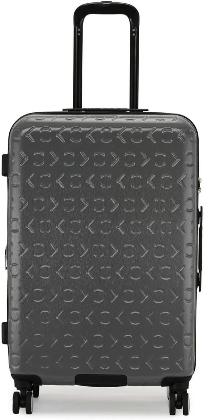 چمدان چرخ‌دار سخت‌بدنه با قابلیت کنترل پرواز، ABS فوق‌العاده سبک، 4 چرخ دوبل (خاکستری گرانیتی، سایز 20 اینچ)