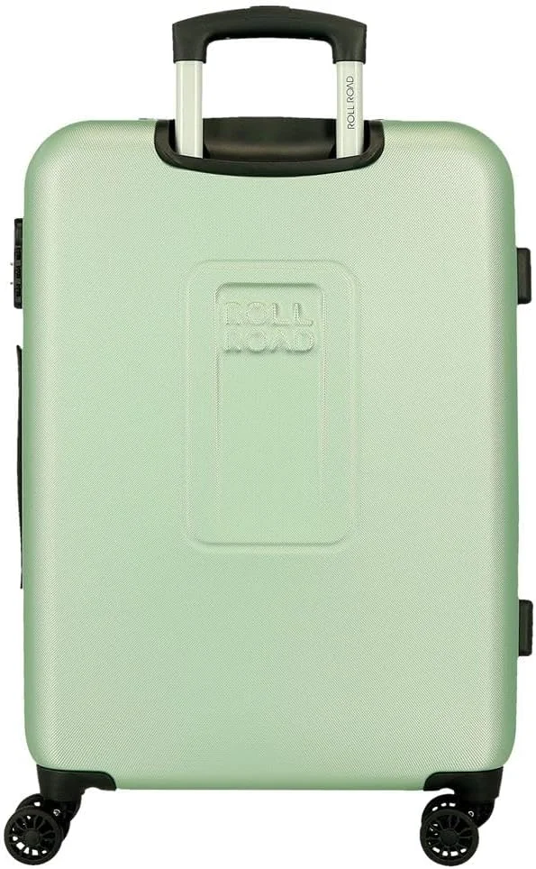 ترولی کابین Roll Road Camboya، مشکی، 40 x 55 x 20 سانتی متر، قفل ترکیبی ABS سخت، قفل جانبی، 37 لیتر، 3.08 کیلوگرم، 4 چرخ، چمدان دستی