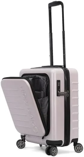 چمدان چرخشی سبک وزن یک تکه کلوین کلاین مدل South Hampton ll 5.0 با قفل TSA (بنفش یخی، 20 اینچ)