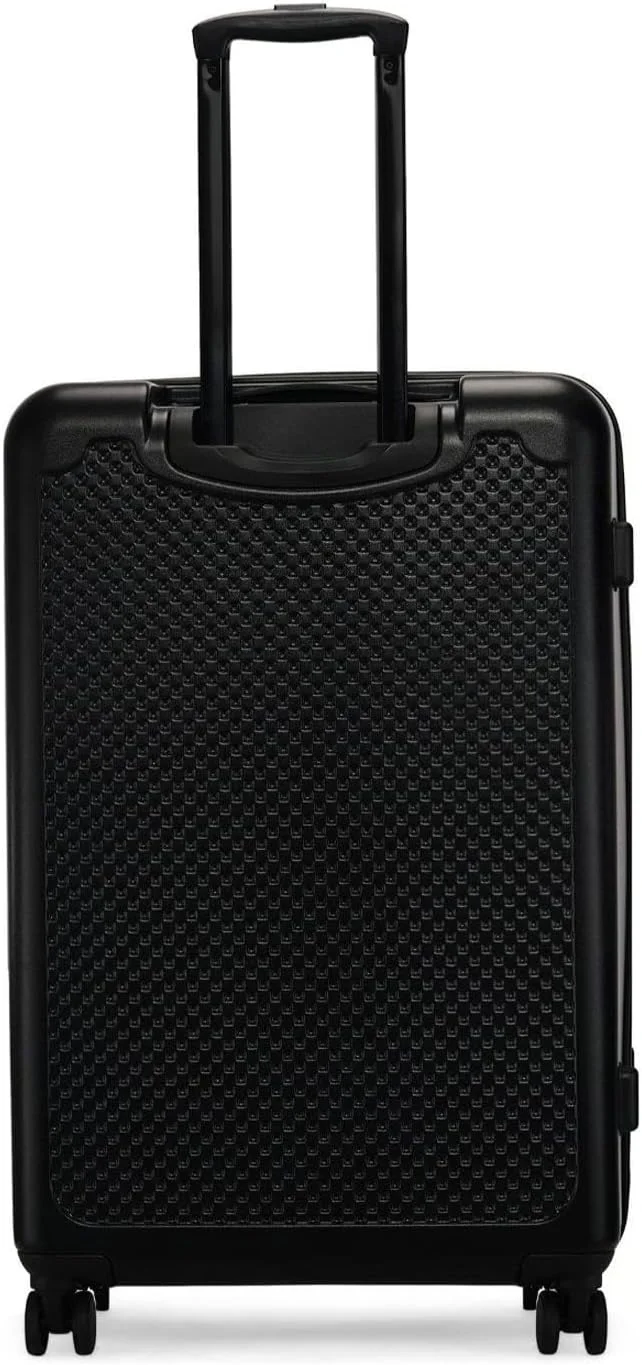 چمدان چرخدار سخت CALVIN KLEIN V2، ABS فوق سبک، 4 چرخ دوبل با قفل TSA (مشکی، سایز 24 اینچ)