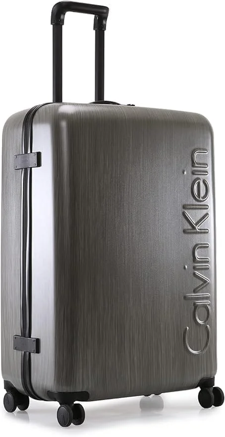 چمدان چرخشی سبک وزن یک تکه کالوین کلاین Southampton از جنس پلی کربنات 100% با قفل TSA (برنز، سایز 28 اینچ)