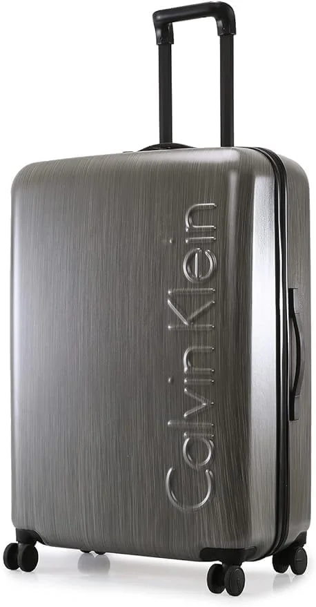 چمدان چرخشی سبک وزن یک تکه کالوین کلاین Southampton از جنس پلی کربنات 100% با قفل TSA (برنز، سایز 28 اینچ)