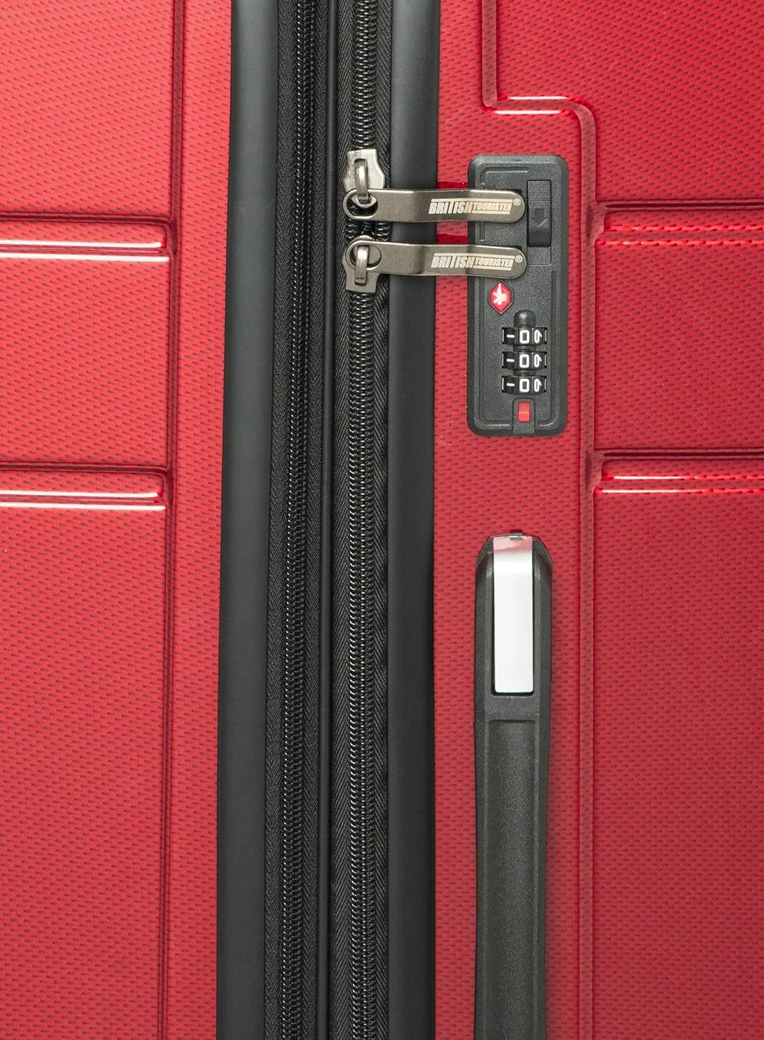 چمدان کابین ۲۰ اینچی | چمدان سخت ABS با لایه قابل افزایش | چمدان سبک وزن با چرخ های گردان ۳۶۰ درجه و دسته تلسکوپی - (شرابی قرمز)