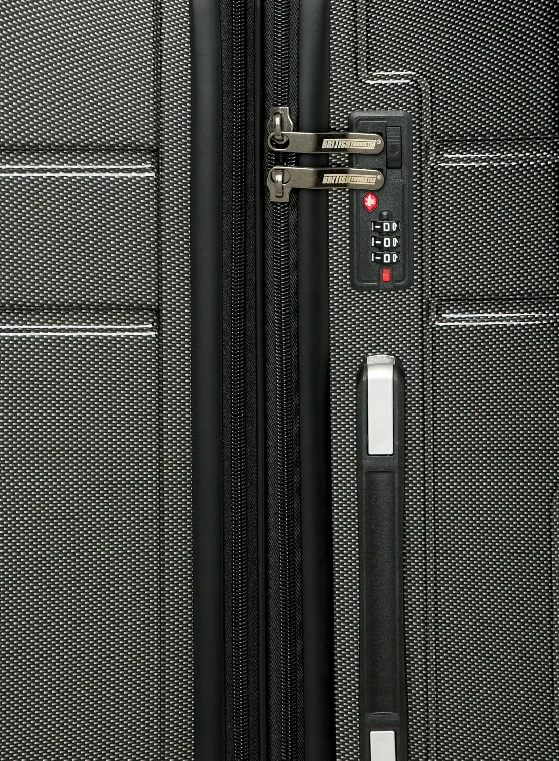 چمدان کابین 20 اینچی | چمدان سخت ABS با لایه قابل افزایش | چمدان سبک وزن با چرخ های گردان 360 درجه و دسته تلسکوپی - (مشکی)