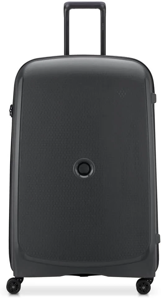 چمدان سایز بزرگ غیر قابل افزایش حجم دلسه مدل بلمونت پلاس، 4 چرخ دوبل، بازیافتی 83 سانتی متر، مشکی