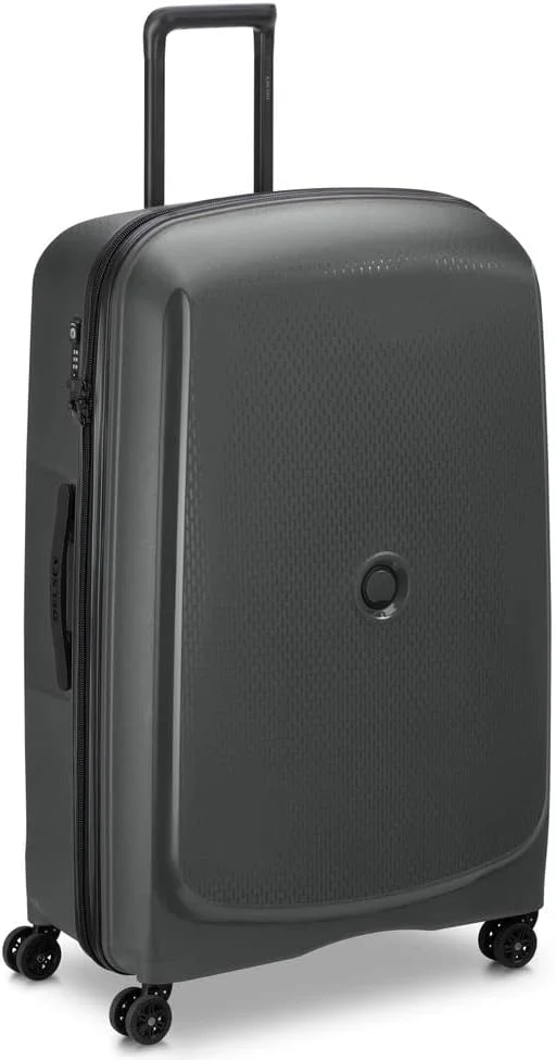 چمدان سایز بزرگ غیر قابل افزایش حجم دلسه مدل بلمونت پلاس، 4 چرخ دوبل، بازیافتی 83 سانتی متر، مشکی