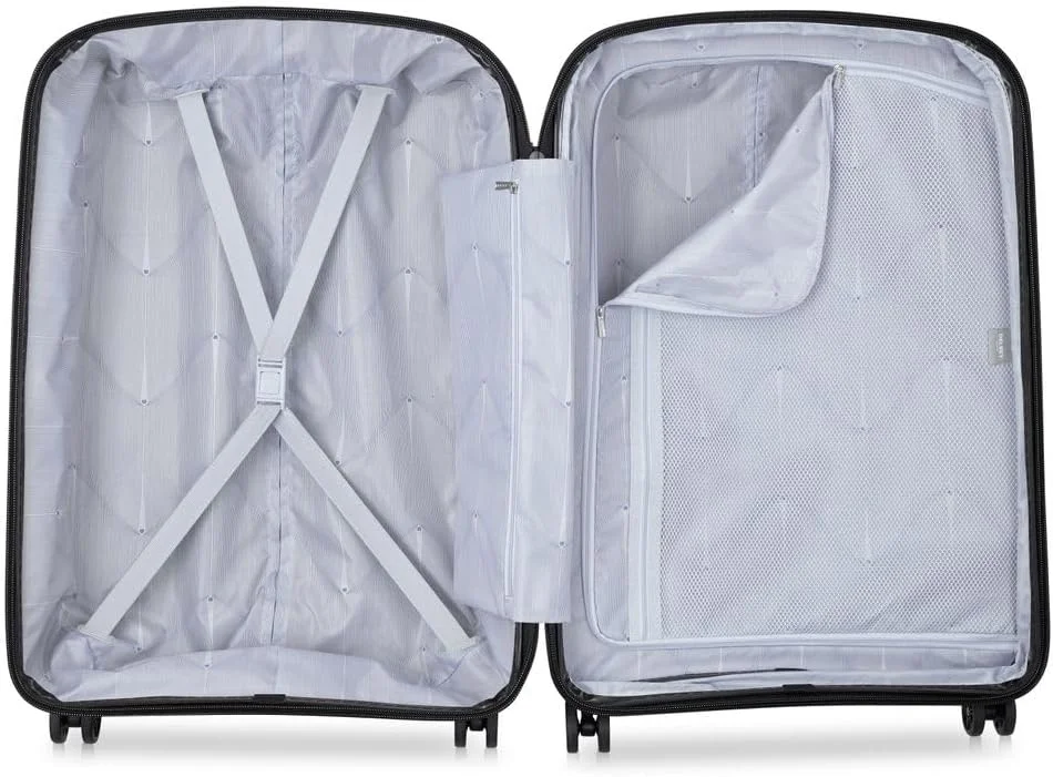 چمدان سایز بزرگ غیر قابل افزایش حجم دلسه بلمونت پلاس، 4 چرخ دوبل، بازیافتی 71 سانتی متر، آبی