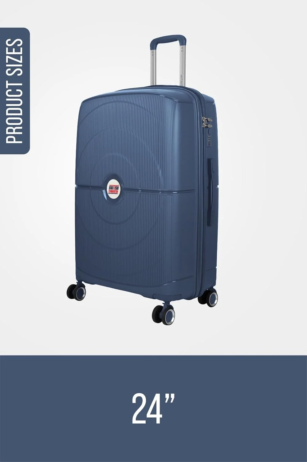 چمدان سایز متوسط پلی پروپیلن اسپینر، سایز ۲۴ اینچ، آبی چمدان سایز متوسط پلی پروپیلن اسپینر، سایز ۲۴ اینچ، آبی