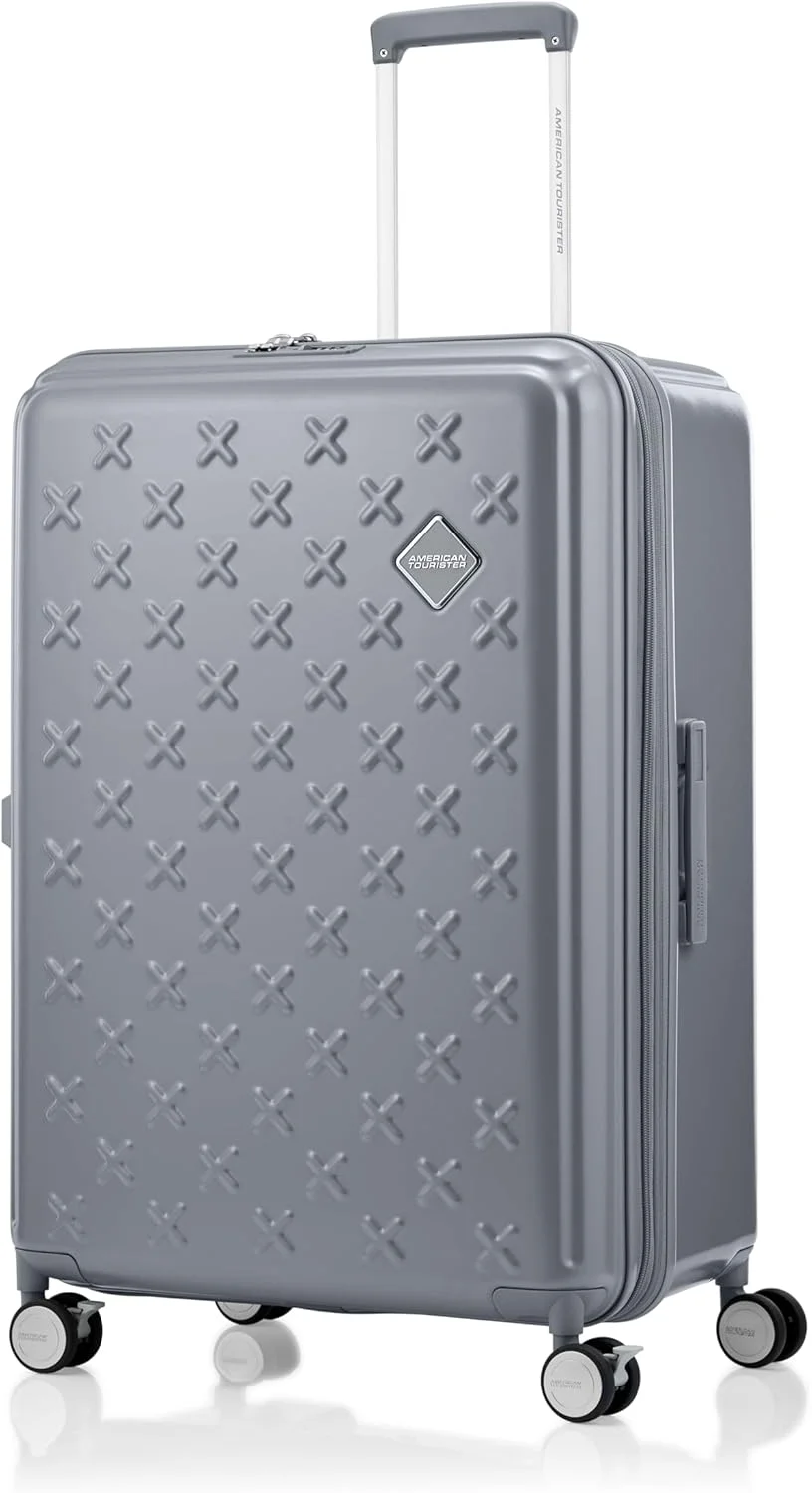 چمدان اسپینر 75 سانتی متری امریکن توریستر مدل Sparky - خاکستری