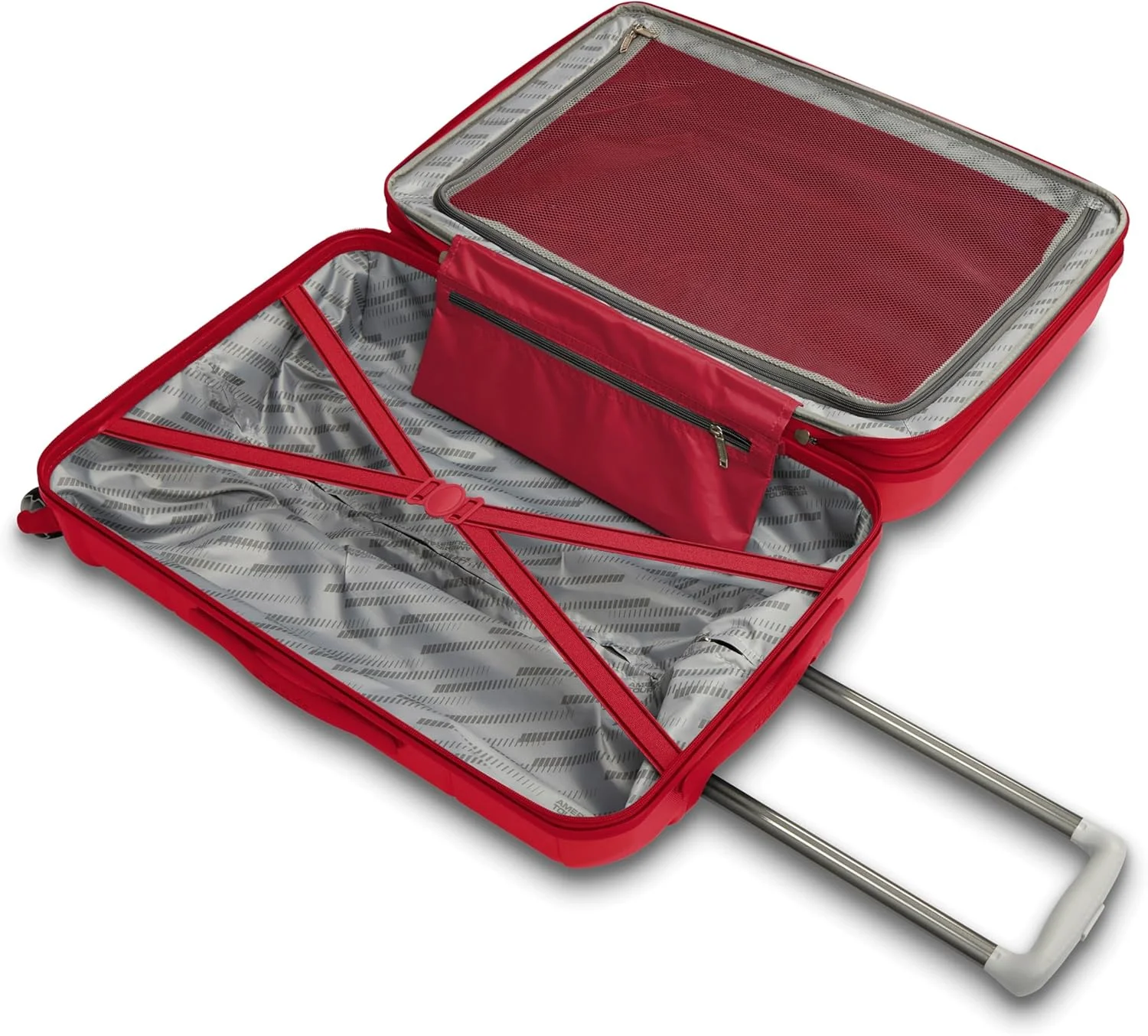 چمدان سخت بدنه جادار امریکن توریستر مدل Stratum 2.0 با چرخ های اسپینر