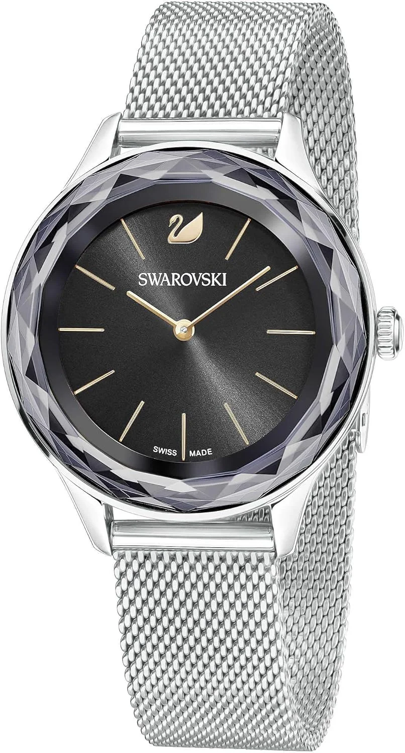 ساعت مچی زنانه مشکی اوکتیا نوا با بند بافتنی، مدل 5430420