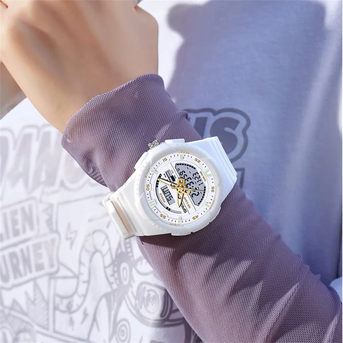 ساعت مچی دیجیتال ضد آب ورزشی زنانه - ساعت مچی زنانه با تاریخ، نور پس زمینه شب تاب، هفته، آلارم، کرنومتر، هدیه ایده آل برای دختران و زنان ساعت مچی دیجیتال ضد آب ورزشی زنانه - ساعت مچی زنانه با تاریخ، نور پس زمینه شب تاب، هفته، آلارم، کرنومتر، هدیه ایده آل برای دختران و زنان