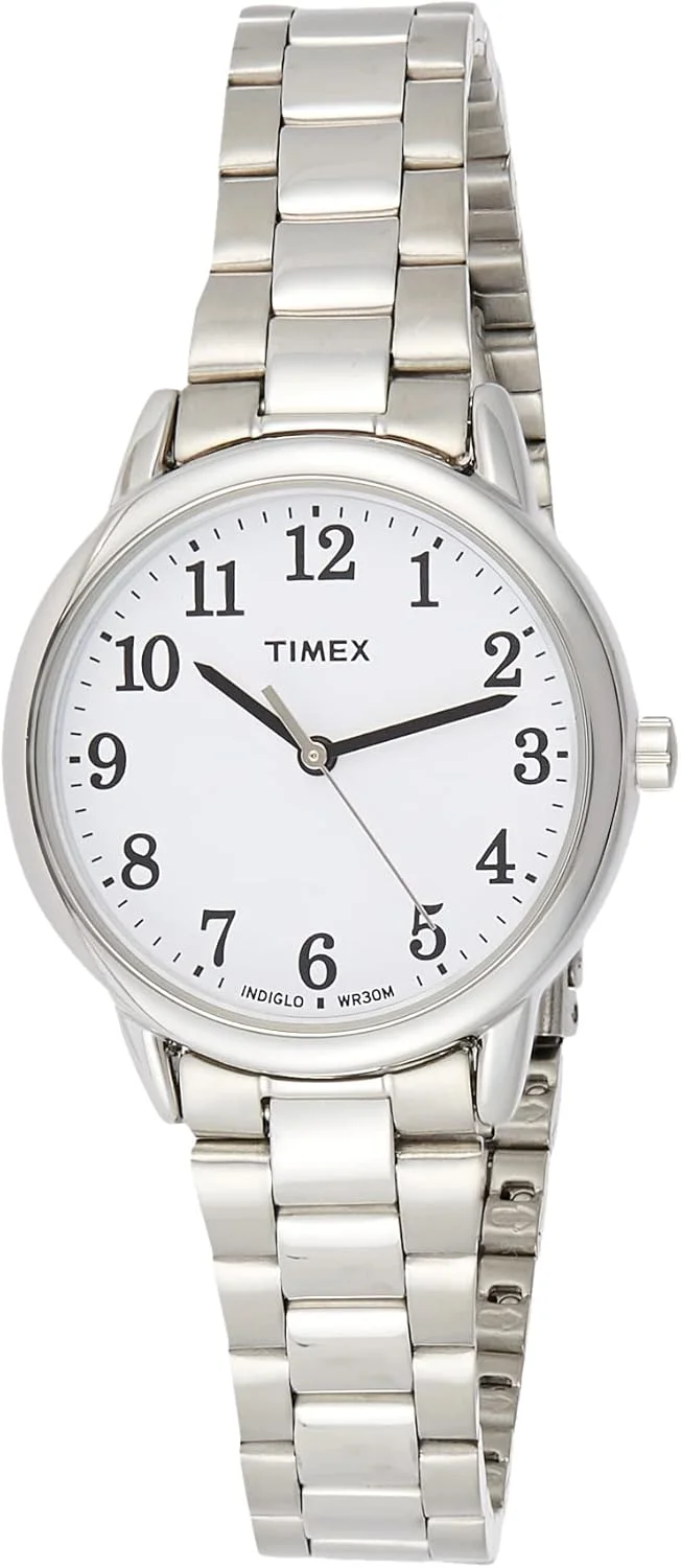ساعت مچی زنانه تایمکس، نمایشگر آنالوگ و بند استیل ضد زنگ - TW2R23700