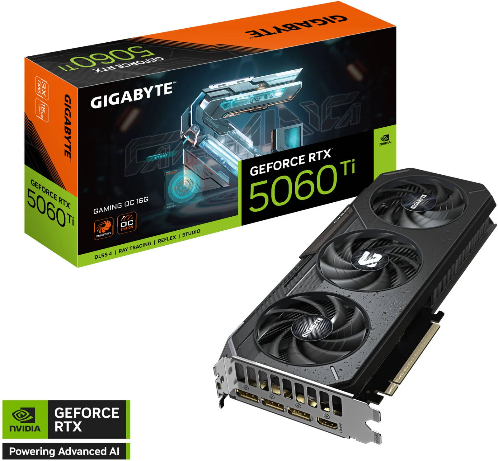 کارت گرافیک GIGABYTE GeForce RTX 5060 Ti GAMING OC، حافظه 16 گیگابایتی GDDR7 128 بیتی، فرکانس هسته 2647 مگاهرتز، فرکانس حافظه 28 گیگابیت بر ثانیه، PCI-Express 5.0 | GV-N506TGAMING OC-16GD
