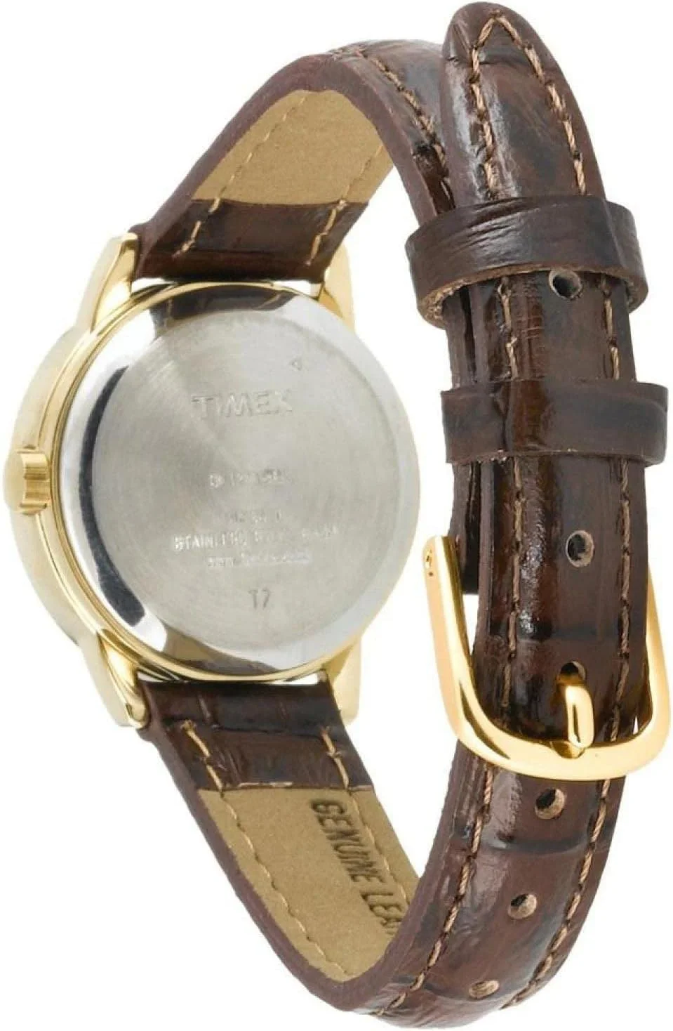 ساعت مچی زنانه تایمکس ایزی ریدر با بند چرمی 25 میلی‌متری و نمایشگر تاریخ