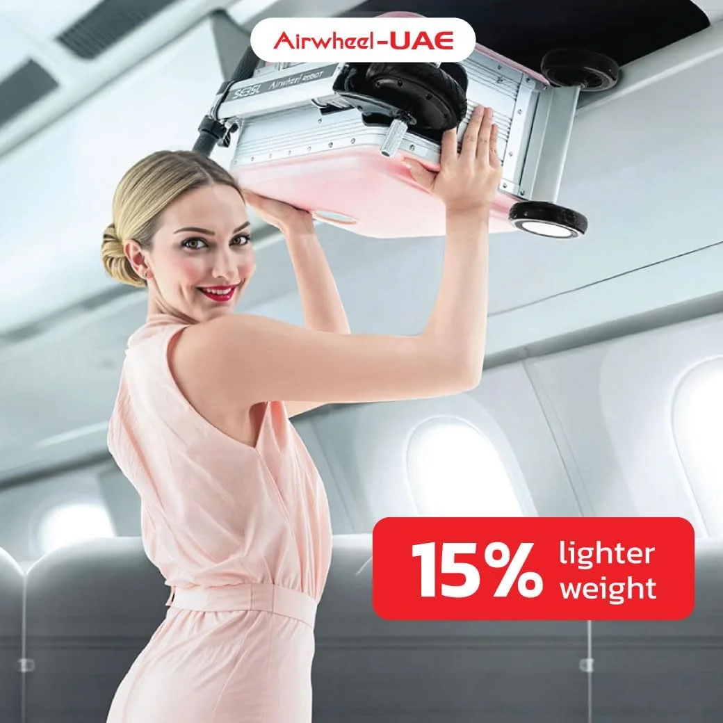 چمدان اسکوتر برقی Airwheel SE3SL - نقره ای | چمدان مسافرتی نوآورانه 20 لیتری، اسکوتر چمدانی برقی موتوری برای سفر بدون زحمت با باتری قابل جابجایی | نمایندگی رسمی در امارات