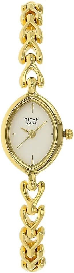 ساعت مچی آنالوگ زنانه تیتان با صفحه نقره ای - NR2370YM01