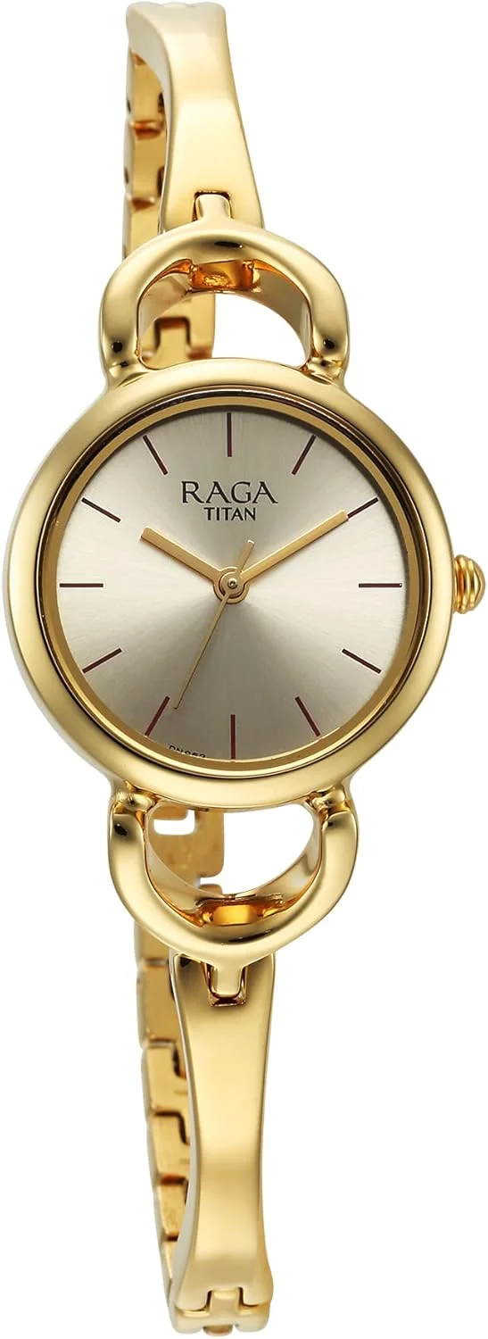 ساعت آنالوگ زنانه تیتان با صفحه شامپاین - 2724YM01
