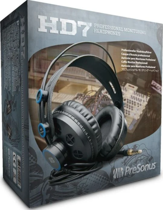 هدفون مانیتورینگ نیمه باز حرفه ای PreSonus HD7 با درایورهای نئودیمیومی 50 میلی متری، پاسخ فرکانسی 10 هرتز تا 30 کیلوهرتز، بیس عمیق، هدبند خود تنظیم شونده و کیفیت استودیویی، مشکی | HD7 هدفون مانیتورینگ نیمه باز حرفه ای PreSonus HD7 با درایورهای نئودیمیومی 50 میلی متری، پاسخ فرکانسی 10 هرتز تا 30 کیلوهرتز، بیس عمیق، هدبند خود تنظیم شونده و کیفیت استودیویی، مشکی | HD7