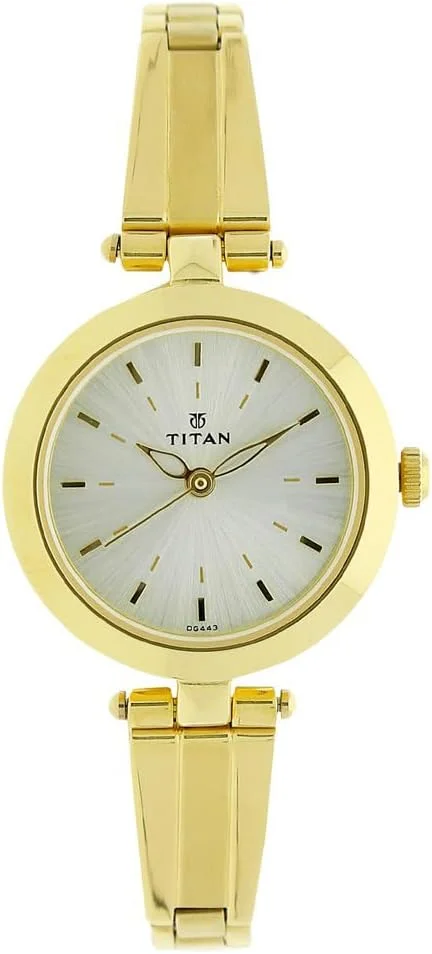 ساعت مچی زنانه تایتان مدل آنالوگ با صفحه بژ - NL2574YM01/NR2574YM01