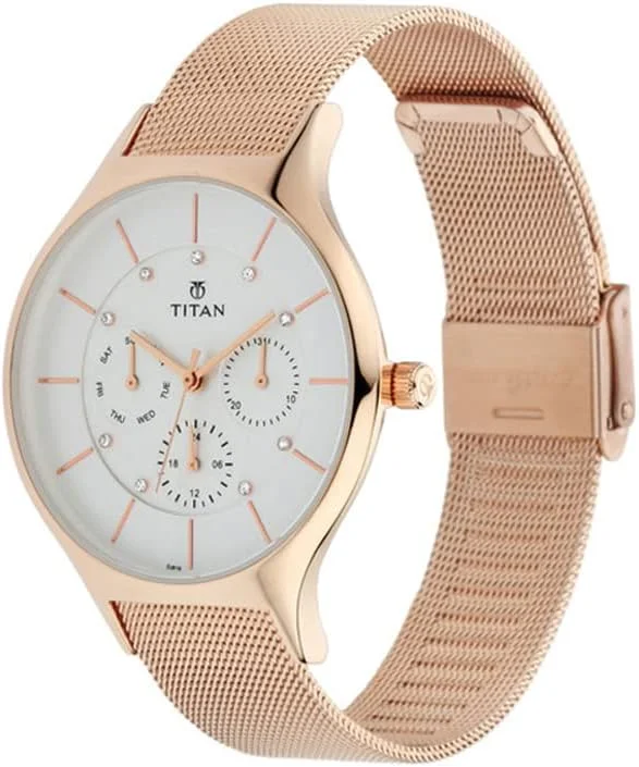 ساعت مچی زنانه تایتان مدل Workwear Slimline با صفحه سفید - 95067WM01 / 95067WM01/NP95067WM01 سایز آزاد