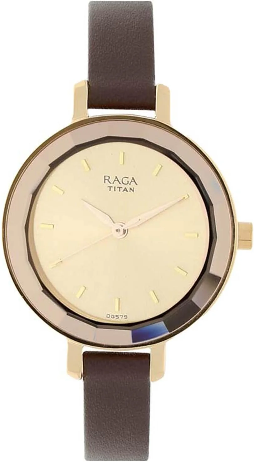 ساعت مچی آنالوگ زنانه تایتان Raga Viva با صفحه گرد