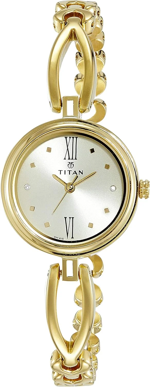 ساعت مچی آنالوگ تایتان کارিশما مدل گرد زنانه
