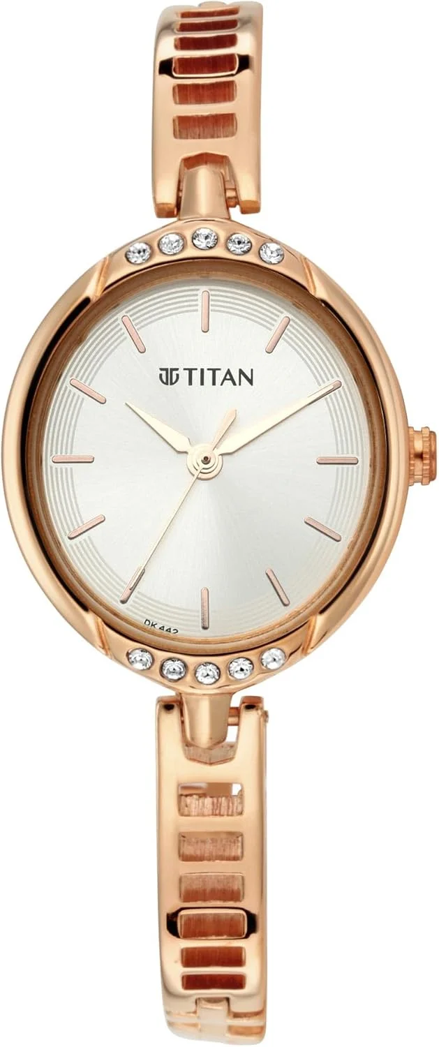 ساعت مچی زنانه تایتان مدل Karishma 2020-21 با صفحه استیل آنالوگ - NN2637WM01/NR2637WM01