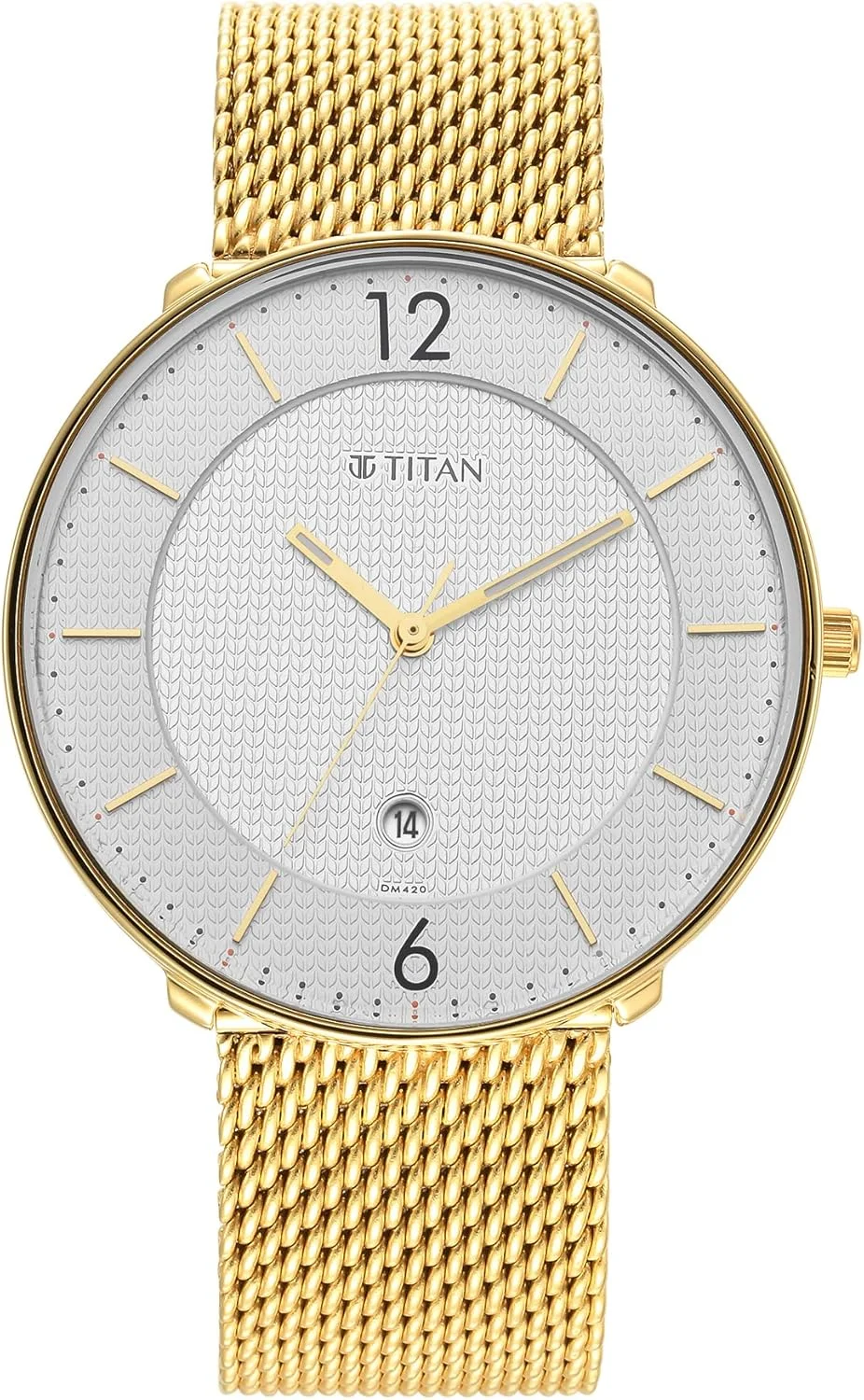 ساعت مچی آنالوگ گرد تایتان مینیمالز مردانه